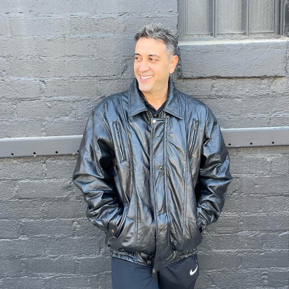 Vintage Caribou creek leather bomber motorcycle jacket men’s size XXL